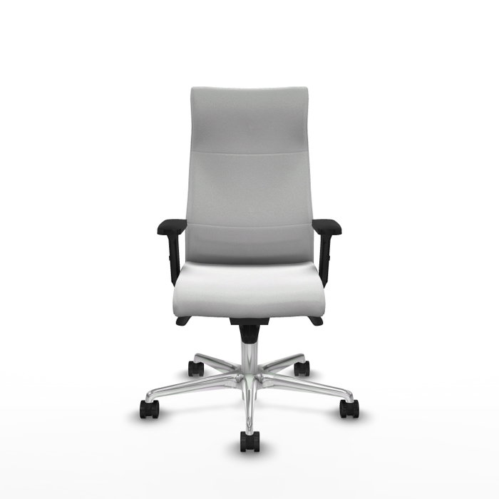 PIQUERAS Y CRESPO Sillón Albacete Blanco con Mecanismo Sincro y Base de Aluminio