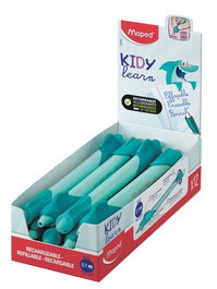 Boligrafo Borrable Maped Kidy Learn Magic Tiburon Con Adaptador (Tinta Azul) (Set de 12)