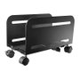 VALUE Carro multimedia 17.99.1500 con ruedas de bloqueo, Negro