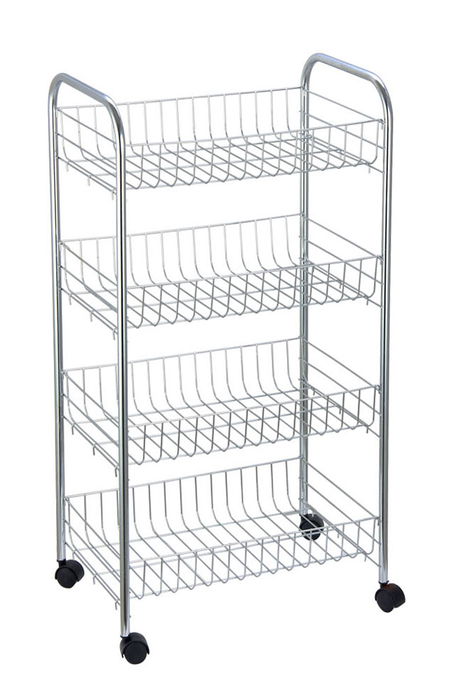 Confortime Verdulero Metal Cromo 4 Pisos 72 cm (6 Unidades) Confortime Verdulero Metal Cromo 4 Pisos 72 cm (6 Unidades)