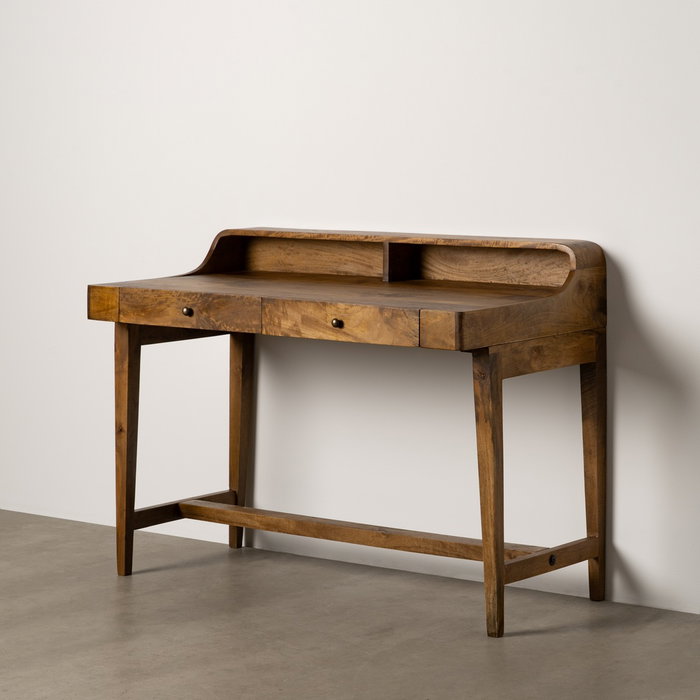 Ixia Escritorio de Madera de Mango Natural 122 x 62 x 90 cm