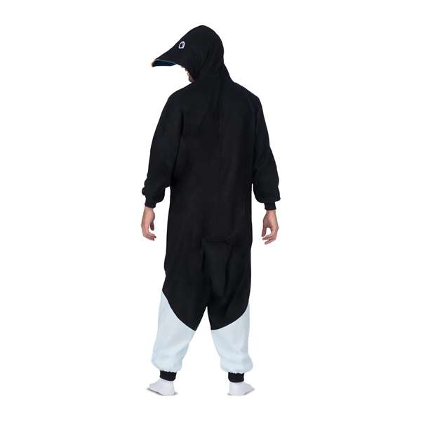 My Other Me Disfraz Pingüino Adult Big Kigurumi con Capucha y Cola Talla L Negro
