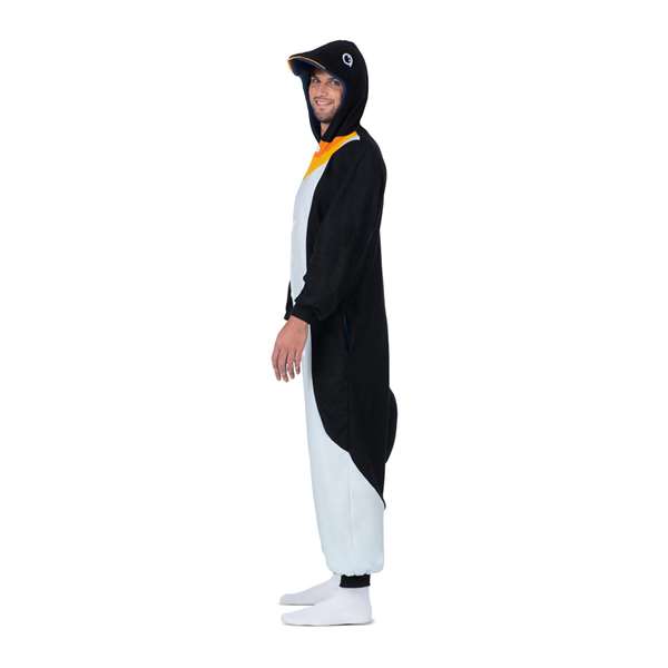My Other Me Disfraz Pingüino Adult Big Kigurumi con Capucha y Cola Talla L Negro