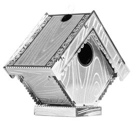 Fascinations Metal Earth Modelo 3D Casa de Pájaros en Metal - Kit de Maqueta de Acero Inoxidable para Construcción sin Pegamento ni Soldadura