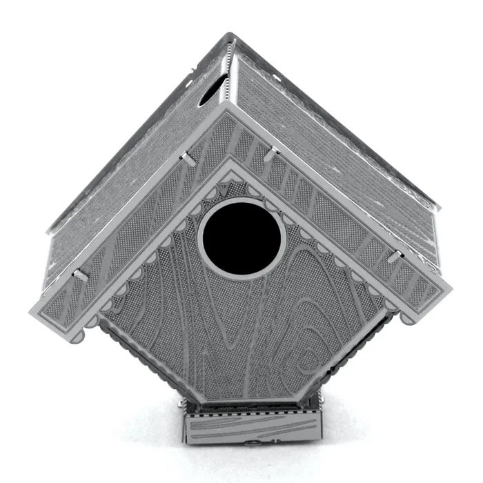 Fascinations Metal Earth Modelo 3D Casa de Pájaros en Metal - Kit de Maqueta de Acero Inoxidable para Construcción sin Pegamento ni Soldadura