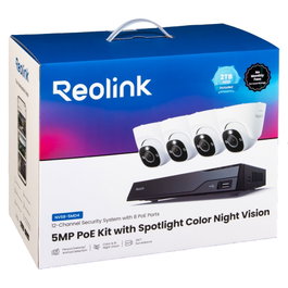 Reolink NVS8-5MD4 V2 Sistema de Vigilancia 5MP con NVR de 8 Canales y 2TB