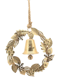 DKD Home Decor Decoración Colgante Metal Dorado 40x13,5x40 cm