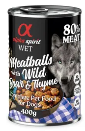 Alpha Spirit Albondigas Jabali Tomillo 6x400 gr