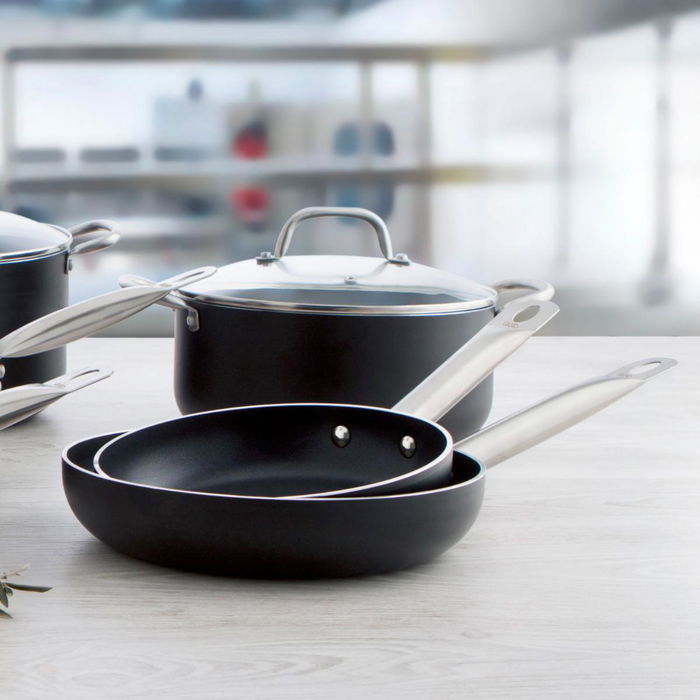 Sartén de Aluminio Estampado Pro Chef Quid 24 cm (6 Unidades)