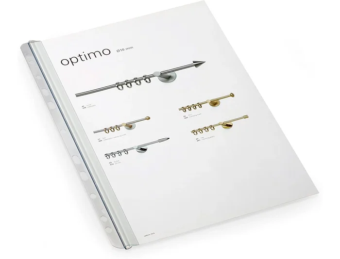 Q-connect Tira multitaladro autoadhesiva para documentos A4 y A5, pack de 50 unidades