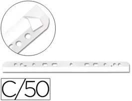 Q-connect Tira Multitaladro Autoadhesiva para Documentos A4 y A5 en Poliéster, Pack 50 Unidades, 120 micras