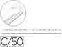 Q-connect Tira multitaladro autoadhesiva para documentos A4 y A5, pack de 50 unidades
