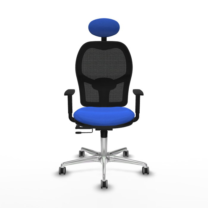 PIQUERAS Y CRESPO Silla de oficina Jorquera con mecanismo Sincro/Traslack Azul PIQUERAS Y CRESPO Silla de oficina Jorquera con mecanismo Sincro/Traslack Azul