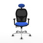 PIQUERAS Y CRESPO Silla de oficina Jorquera con mecanismo Sincro/Traslack Azul