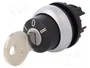 EATON ELECTRIC Interruptor rotativo con llave RMQ-Titan 22mm negro