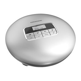 Grundig GCDP 8500 Reproductor de CD Portátil MP3 con Batería Recargable, Línea de Entrada/Salida, USB y Pilas Incluidas - Blanco