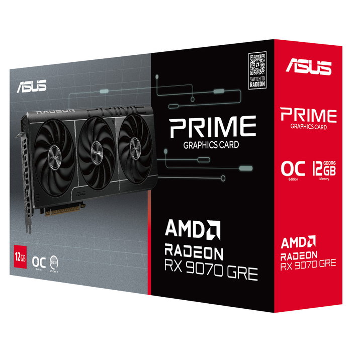 ASUS Prime RX 9070 GRE OC 12 GB GDDR6