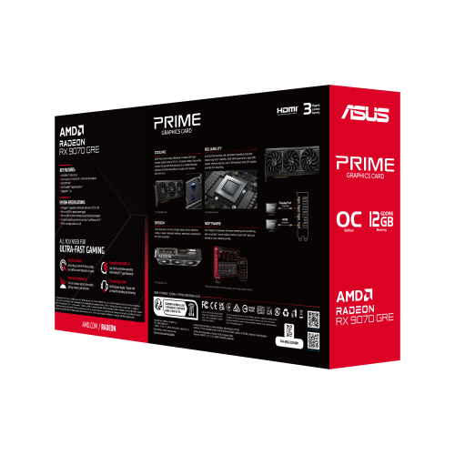 ASUS Prime RX 9070 GRE OC 12 GB GDDR6