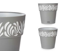 Stefanplast Maceta Plástico Gaia 30 cm Gris (Set de 6)