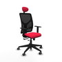 PIQUERAS Y CRESPO Silla de oficina Motilla con mecanismo Sincro/Traslack Rojo/Negro