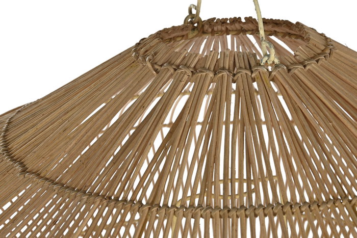 DKD Home Decor Pantalla de Bambú Hecha a Mano Natural 80x80x40 cm