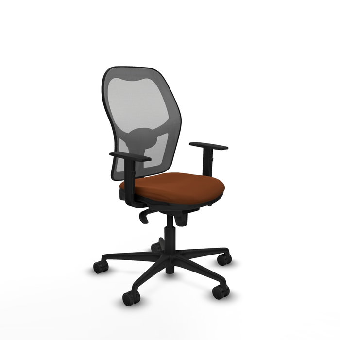 PIQUERAS Y CRESPO Silla de oficina Jorquera con mecanismo Sincro Marrón y Gris PIQUERAS Y CRESPO Silla de oficina Jorquera con mecanismo Sincro Marrón y Gris