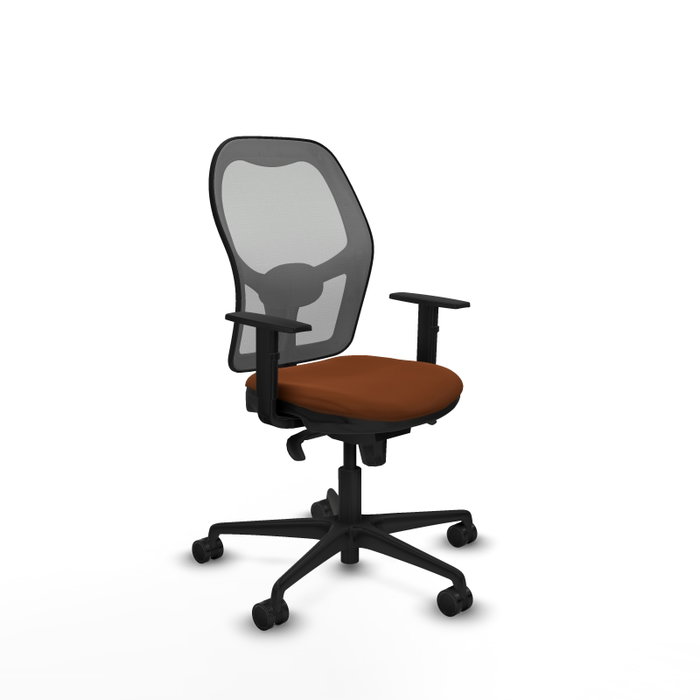 PIQUERAS Y CRESPO Silla de oficina Jorquera Marrón y Gris con mecanismo Sincro PIQUERAS Y CRESPO Silla de oficina Jorquera Marrón y Gris con mecanismo Sincro