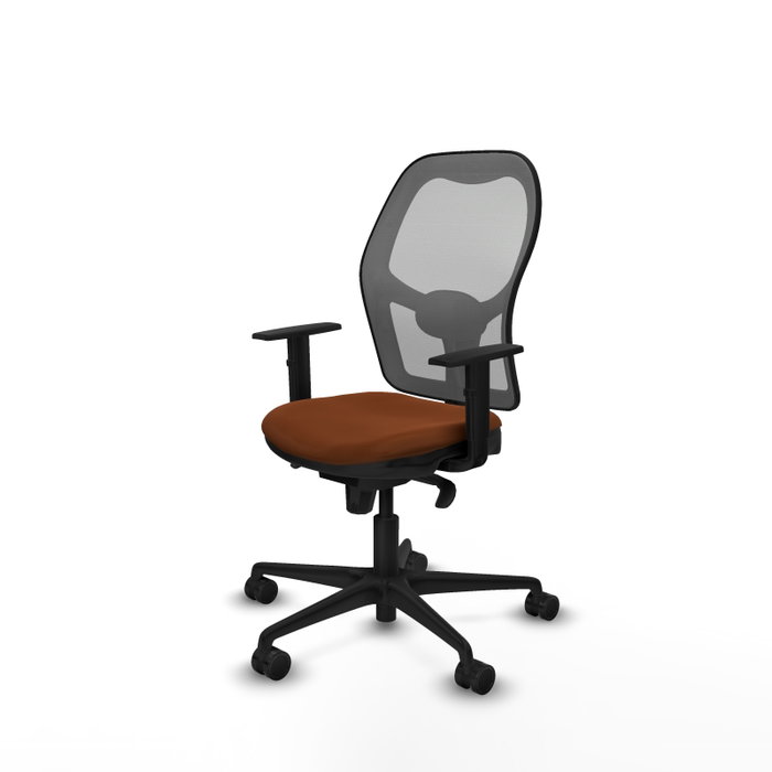PIQUERAS Y CRESPO Silla de oficina Jorquera Marrón y Gris con mecanismo Sincro PIQUERAS Y CRESPO Silla de oficina Jorquera Marrón y Gris con mecanismo Sincro