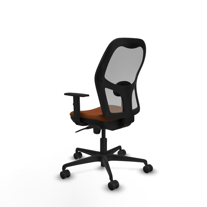 PIQUERAS Y CRESPO Silla de oficina Jorquera Marrón y Gris con mecanismo Sincro PIQUERAS Y CRESPO Silla de oficina Jorquera Marrón y Gris con mecanismo Sincro