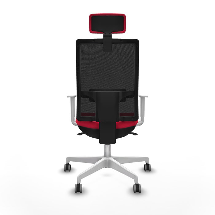 PIQUERAS Y CRESPO Silla de oficina Horna con mecanismo Sincro, Rojo y Negro PIQUERAS Y CRESPO Silla de oficina Horna con mecanismo Sincro, Rojo y Negro