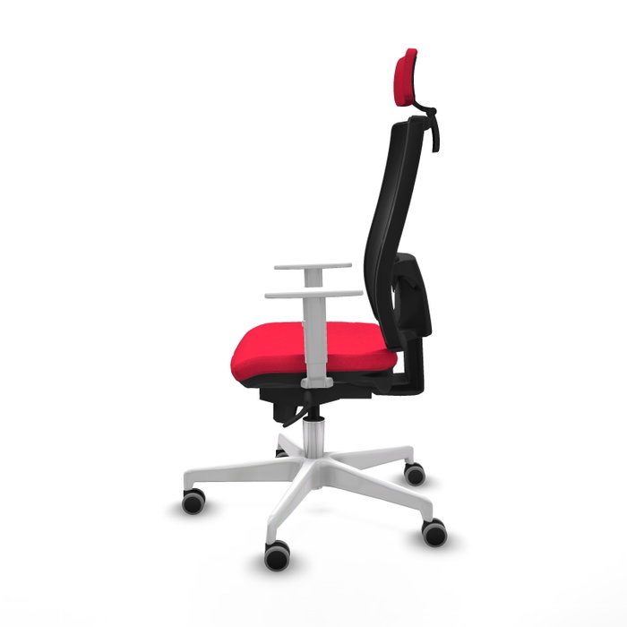 PIQUERAS Y CRESPO Silla de oficina Horna con mecanismo Sincro, Rojo y Negro PIQUERAS Y CRESPO Silla de oficina Horna con mecanismo Sincro, Rojo y Negro