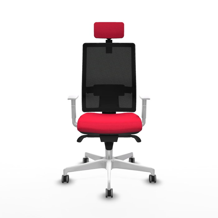 PIQUERAS Y CRESPO Silla de oficina Horna con mecanismo Sincro, Rojo y Negro PIQUERAS Y CRESPO Silla de oficina Horna con mecanismo Sincro, Rojo y Negro
