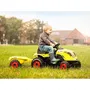 Smoby Tractor de pedal Farmer XL con Remolque para niños - Aventura con Bocina y Capó Practicable