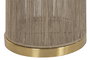 DKD Home Decor Lámpara de pie de ratán Marrón y Oro