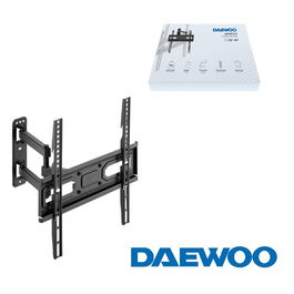 DAEWOO SOPORTE DE TV 32-55 PULGADAS, PERFIL 63-358MM, DOBLE BRAZO (3-15°/90°), AJUSTE DE ALTURA, CAPACIDAD 35KG