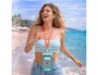 Wondee Funda Impermeable Funny Ice Cream para Móvil hasta 6,7 Pulgadas