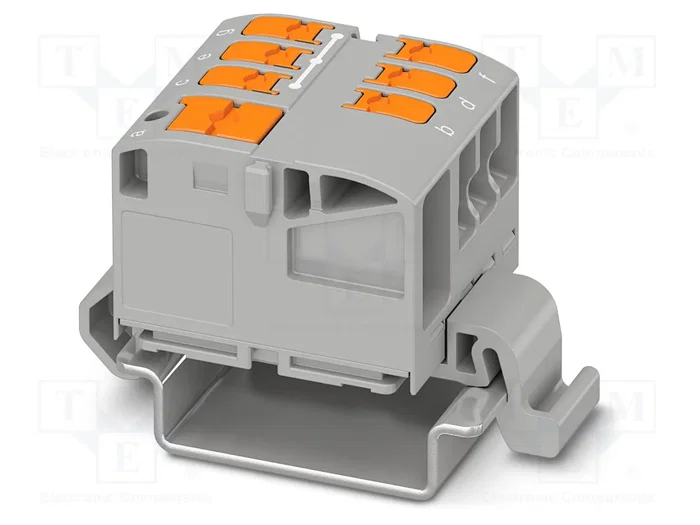 PHOENIX CONTACT PTVFIX 6/6X2,5-NS35A GY Conector de carril push-in PHOENIX CONTACT PTVFIX 6/6X2,5-NS35A GY Conector de carril push-in