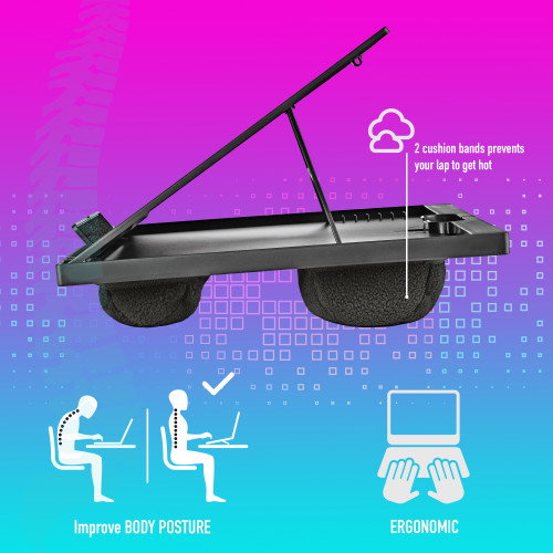 NGS Lapnest Soporte Portátil Multifuncional para Portátiles hasta 15.6 pulgadas