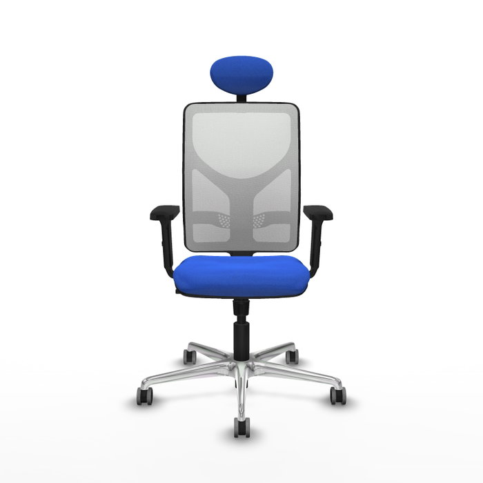 PIQUERAS Y CRESPO Silla de oficina Motilla Azul y Blanco PIQUERAS Y CRESPO Silla de oficina Motilla Azul y Blanco