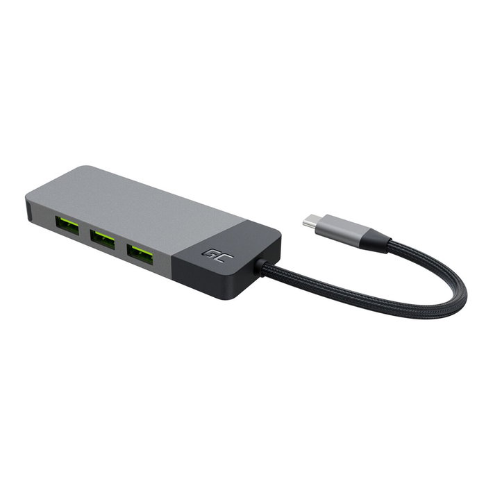 Green Cell HUBGC01 Hub de interfaces USB-C con HDMI 4K y puertos USB 3.2 Green Cell HUBGC01 Hub de interfaces USB-C con HDMI 4K y puertos USB 3.2