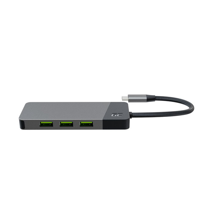 Green Cell HUBGC01 Hub de interfaces USB-C con HDMI 4K y puertos USB 3.2 Green Cell HUBGC01 Hub de interfaces USB-C con HDMI 4K y puertos USB 3.2