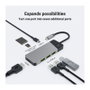 Green Cell HUBGC01 Hub de interfaces USB-C con HDMI 4K y puertos USB 3.2