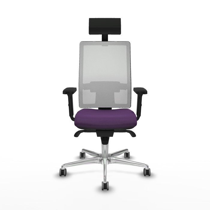 PIQUERAS Y CRESPO Silla de oficina Horna Morado con malla Blanca PIQUERAS Y CRESPO Silla de oficina Horna Morado con malla Blanca