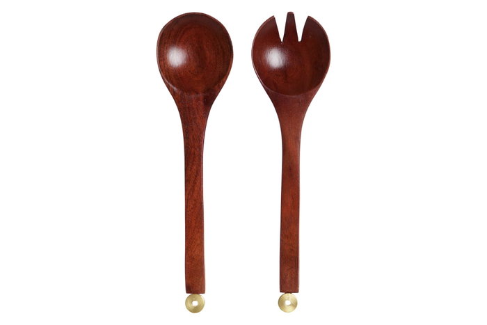 DKD Home Decor Set de 2 Utensilios de Acacia y Aluminio Marrón y Dorado 32x8x2 cm de la Colección Metal Makers 2023 DKD Home Decor Set de 2 Utensilios de Acacia y Aluminio Marrón y Dorado 32x8x2 cm de la Colección Metal Makers 2023