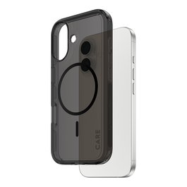 PanzerGlass CARE Urban Explorer Smokey MagSafe para iPhone 17, Negro/Transparente