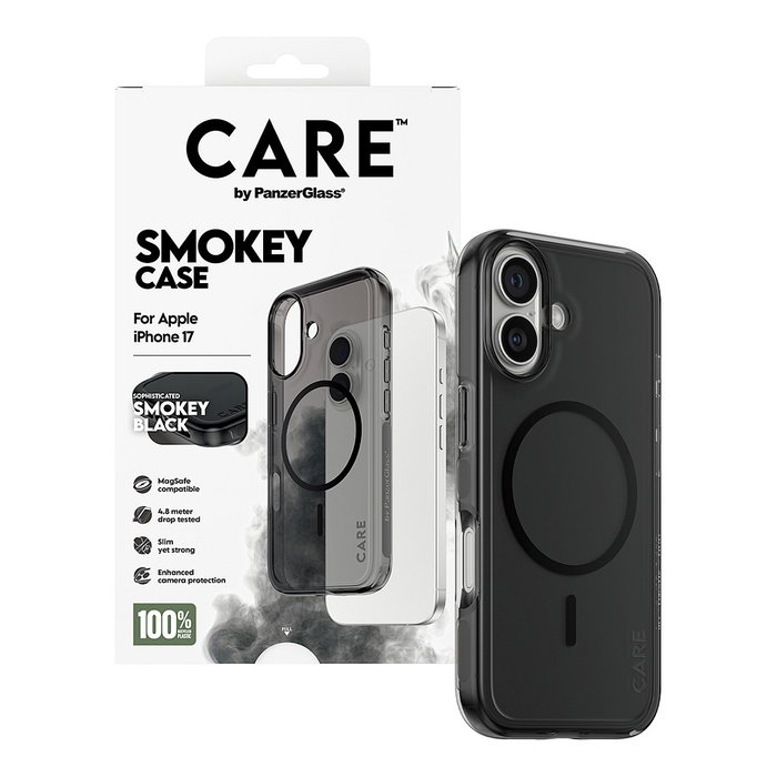 PanzerGlass Funda CARE BY FLAGSHIP CASE URBAN EXP para iPhone 17 Negra con MagSafe