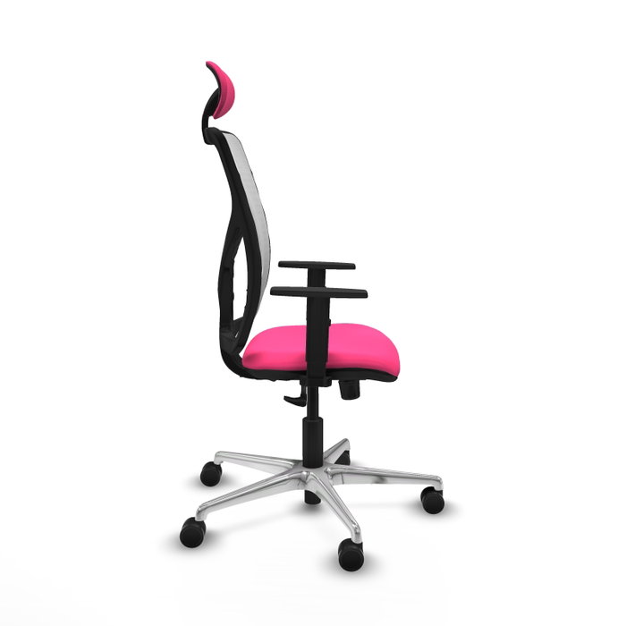 PIQUERAS Y CRESPO Silla de oficina Motilla con mecanismo Sincro Rosa y Blanco PIQUERAS Y CRESPO Silla de oficina Motilla con mecanismo Sincro Rosa y Blanco
