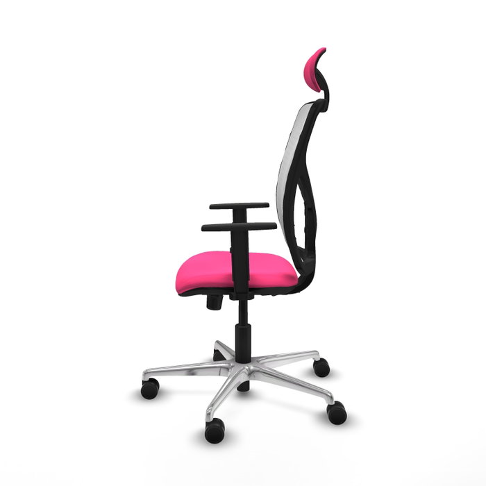 PIQUERAS Y CRESPO Silla de oficina Motilla con mecanismo Sincro Rosa y Blanco PIQUERAS Y CRESPO Silla de oficina Motilla con mecanismo Sincro Rosa y Blanco