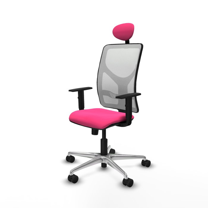 PIQUERAS Y CRESPO Silla de oficina Motilla con mecanismo Sincro Rosa y Blanco PIQUERAS Y CRESPO Silla de oficina Motilla con mecanismo Sincro Rosa y Blanco