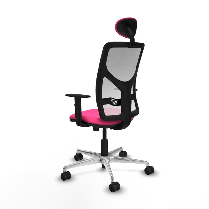 PIQUERAS Y CRESPO Silla de oficina Motilla con mecanismo Sincro Rosa y Blanco PIQUERAS Y CRESPO Silla de oficina Motilla con mecanismo Sincro Rosa y Blanco